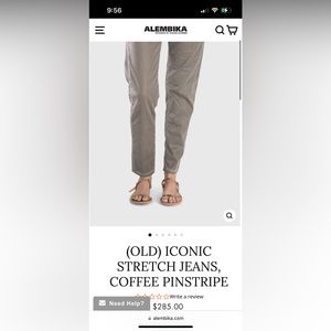 Alembika Striped Pants size 2 (US size 8-10)